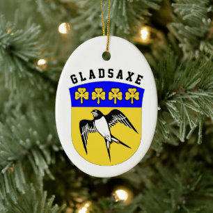 Wappen von Gladsaxe, Dänemark Keramik Ornament