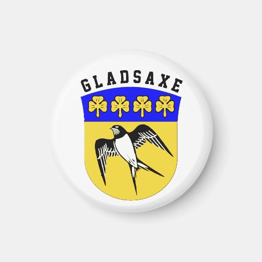Wappen von Gladsaxe, Dänemark Magnet (Vorne)