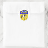 Wappen von Gladsaxe, Dänemark Runder Aufkleber (Tasche)