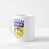 Wappen von Gladsaxe, Dänemark Tasse Kaffee (Vorderseite Links)