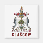 Wappen von Glasgow, SCOTLAND Magnet (Vorne)