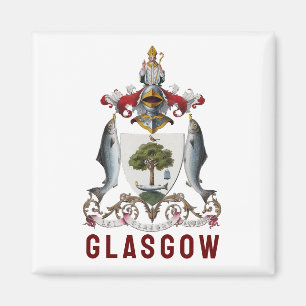 Wappen von Glasgow, SCOTLAND Magnet