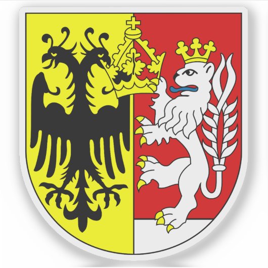 Wappen von Görlitz, Deutschland Aufkleber (Vorderseite)
