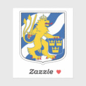 Wappen von Göteborg, Schweden Aufkleber (Blatt)