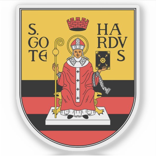 Wappen von Gotha, Deutschland Aufkleber (Vorderseite)