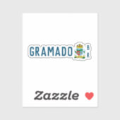 Wappen von Gramado, Rio Grande do Sul (BR) Aufkleber (Blatt)