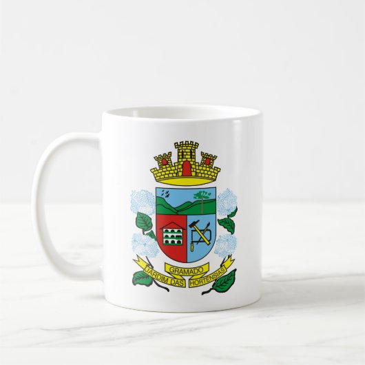 Wappen von Gramado, Rio Grande do Sul (BR) Kaffeetasse (Links)