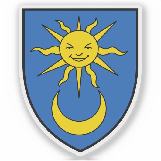 Wappen von Grandson, Schweiz Aufkleber (Vorderseite)