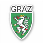 Wappen von Graz - ÖSTERREICH Aufkleber (Vorderseite)