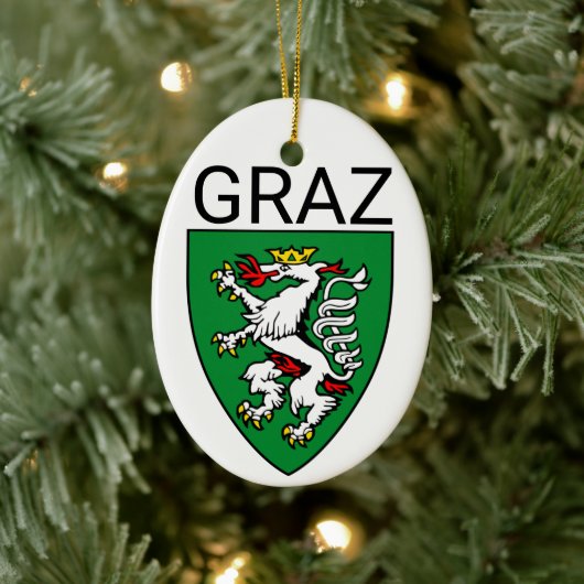 Wappen von Graz - ÖSTERREICH Keramik Ornament (Baum)