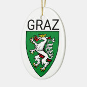 Wappen von Graz - ÖSTERREICH Keramik Ornament (Links)