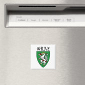 Wappen von Graz - ÖSTERREICH Magnet (In Situ (Geschirrspüler))