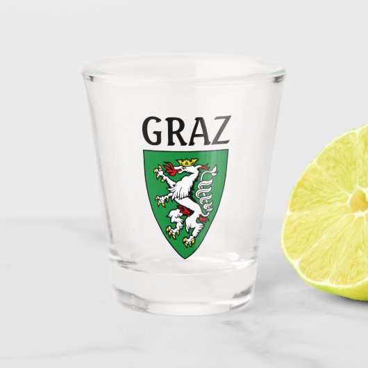 Wappen von Graz - ÖSTERREICH Schnapsglas (Vorderseite)