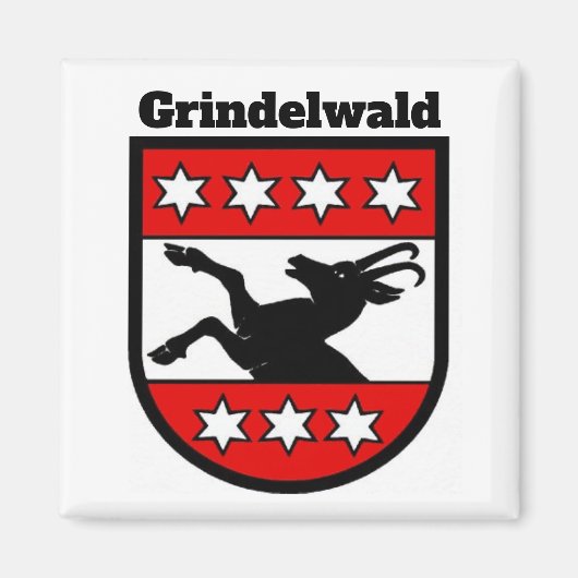 Wappen von Grindelwald, Schweiz-Magnet Magnet (Vorne)
