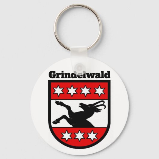 Wappen von Grindelwald, Schweiz Schlüsselanhänger (Vorderseite)