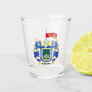 Wappen von Guadalajara, Mexiko Schnapsglas