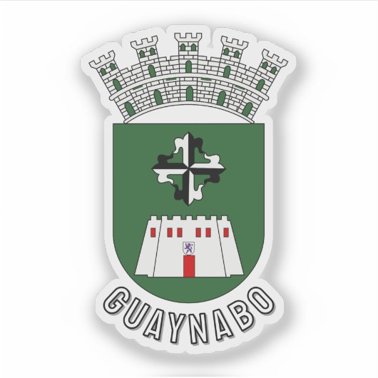 Wappen von Guaynabo, PR Aufkleber (Vorderseite)