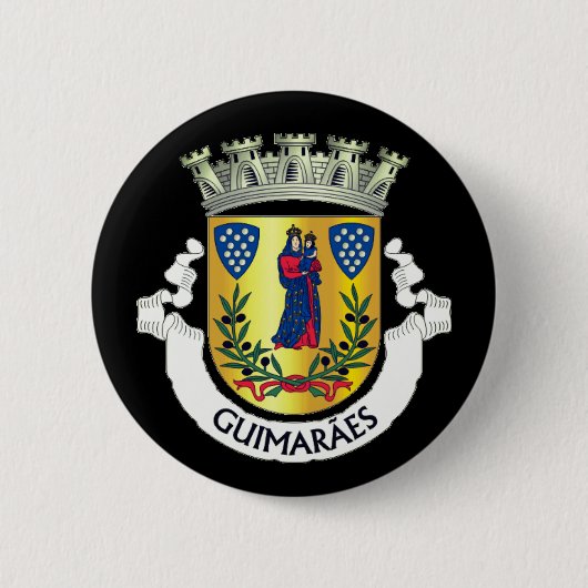 Wappen von Guimarães, Portugal Button (Vorderseite)