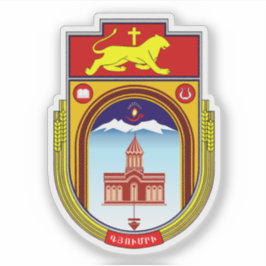 Wappen von Gyumri, Republik Armenien Aufkleber