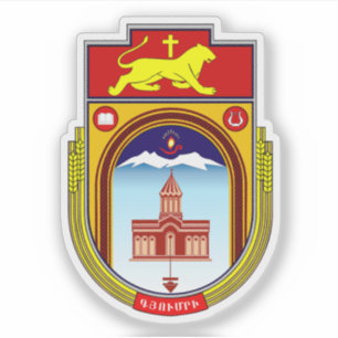 Wappen von Gyumri, Republik Armenien Aufkleber