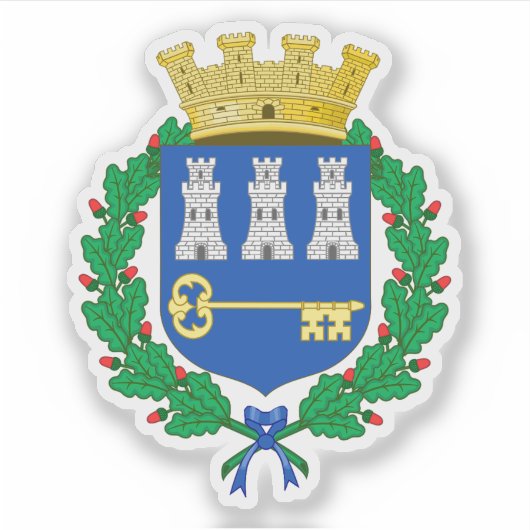 Wappen von Habana, Kuba Aufkleber (Vorderseite)