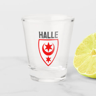 Wappen von Halle (Saale), Deutschland Schnapsglas