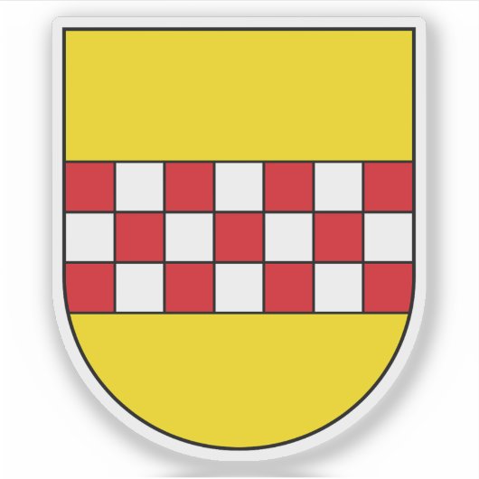 Wappen von Hamm, Deutschland Aufkleber (Vorderseite)