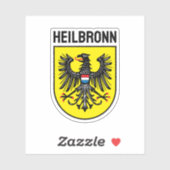 Wappen von Heilbronn, Deutschland Aufkleber (Blatt)