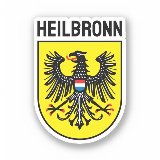 Wappen von Heilbronn, Deutschland Aufkleber (Vorderseite)