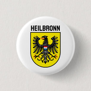 Wappen von Heilbronn, Deutschland Button