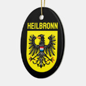 Wappen von Heilbronn, Deutschland Keramik Ornament (Links)