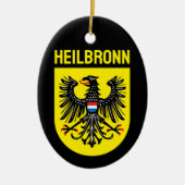 Wappen von Heilbronn, Deutschland Keramik Ornament (Vorne)