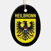 Wappen von Heilbronn, Deutschland Keramik Ornament (Hinten)