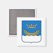 Wappen von Helsinki (Finnland) Magnet (Vorderseite/Rückseite)