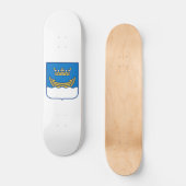 Wappen von Helsinki (Finnland) Skateboard (Vorderseite)