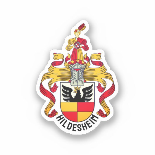 Wappen von Hildesheim, Deutschland Aufkleber (Vorderseite)