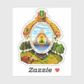 Wappen von Honduras Aufkleber (Blatt)