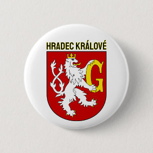 Wappen von Hradec Králové, Tschechische Republik Button