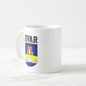 Wappen von Hvar - Kroatien Kaffeetasse (Vorderseite Links)