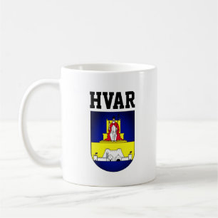 Wappen von Hvar - Kroatien Kaffeetasse