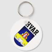 Wappen von Hvar - Kroatien Schlüsselanhänger (Rückseite)