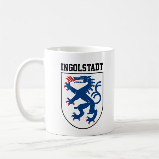 Wappen von Ingolstadt, Bayern - DEUTSCHLAND Kaffeetasse (Links)