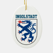 Wappen von Ingolstadt, Bayern - DEUTSCHLAND Keramik Ornament (Hinten)