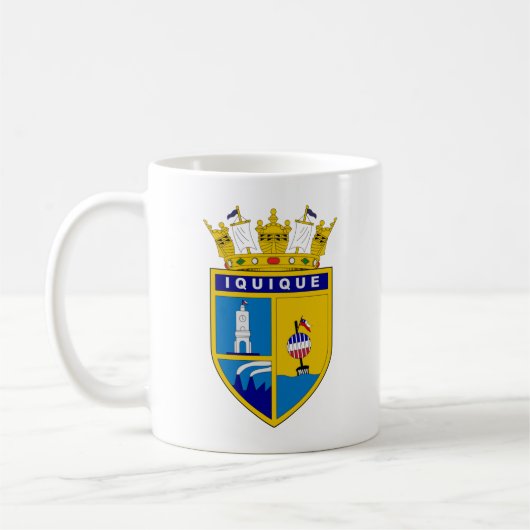 Wappen von Iquique, Chile Kaffeetasse (Links)