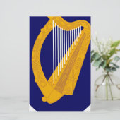 Wappen von Irland - irisches Emblem Briefpapier (Stehend Vorderseite)