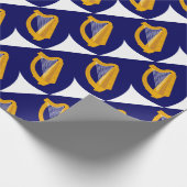 Wappen von Irland - irisches Emblem Geschenkpapier (Ecke)