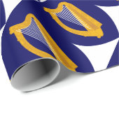 Wappen von Irland - irisches Emblem Geschenkpapier (Rolleneckpunkt)