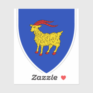 Wappen von Istrien in Kroatien Aufkleber