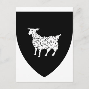 Wappen von Istrien in Kroatien Postkarte