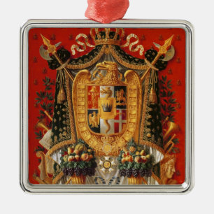 Wappen von Italien, Entwurf für eine Tapisserie Silbernes Ornament